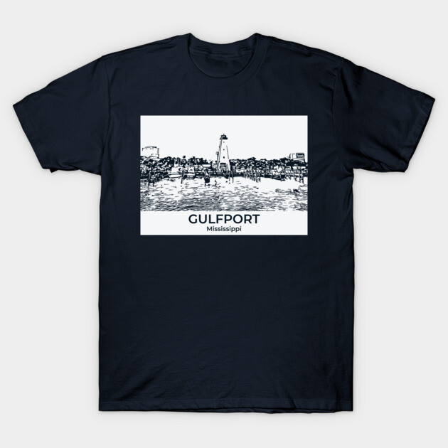 Gulfport - Mississippi T-Shirt by Lakeric