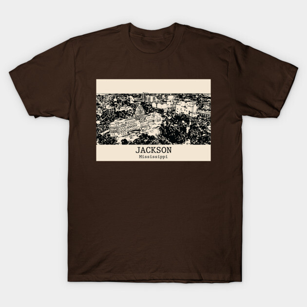 Jackson - Mississippi T-Shirt by Lakeric