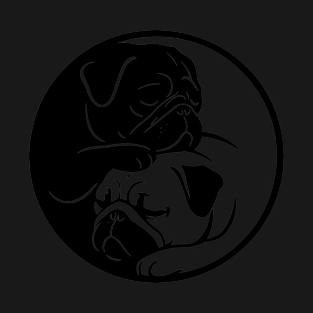Yin Yang pugs by CreativeSage