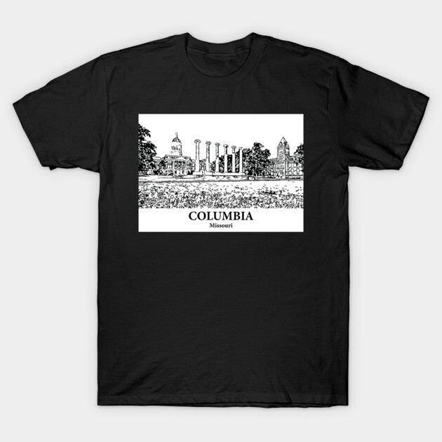 Columbia - Missouri T-Shirt by Lakeric