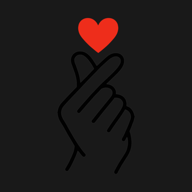 The Korean finger heart sign by CreativeSage