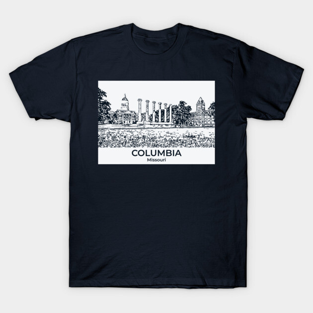 Columbia - Missouri T-Shirt by Lakeric