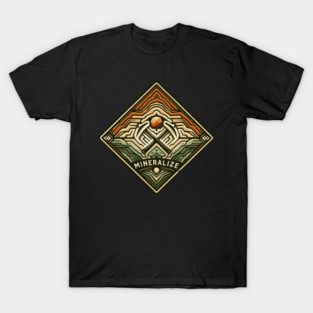 Mineralize – Vintage Geology Crest T-Shirt