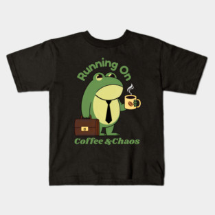 Running on Coffee and Chaos Kids T-Shirt