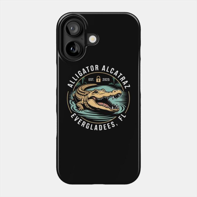 Alligator-Alcatraz Phone Case by Creatifly Graphic Tees
