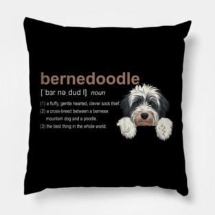 Bernedoodle Dog Definition, Bernedoodle Pillow