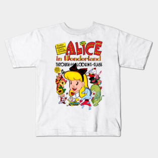 Alice in Wonderland Looking through the hour glass Kids T-Shirt