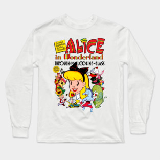 Alice in Wonderland Looking through the hour glass Long Sleeve T-Shirt