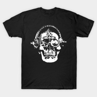 Steampunk Mechanical Skull graphic T-Shirt