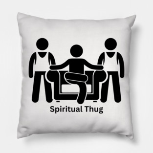 Spiritual Thug T-Shirt – Peaceful but Powerful Statement Tee Pillow