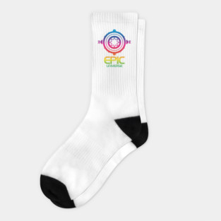 Epic Rainbow Center Socks