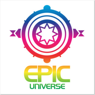 Epic Rainbow Center Posters and Art