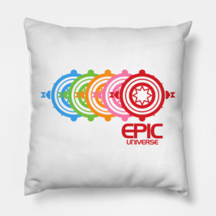 Retro Epic Center Universe Pillow