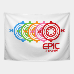 Retro Epic Center Universe Tapestry