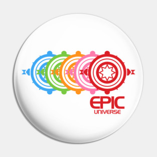 Retro Epic Center Universe Pin