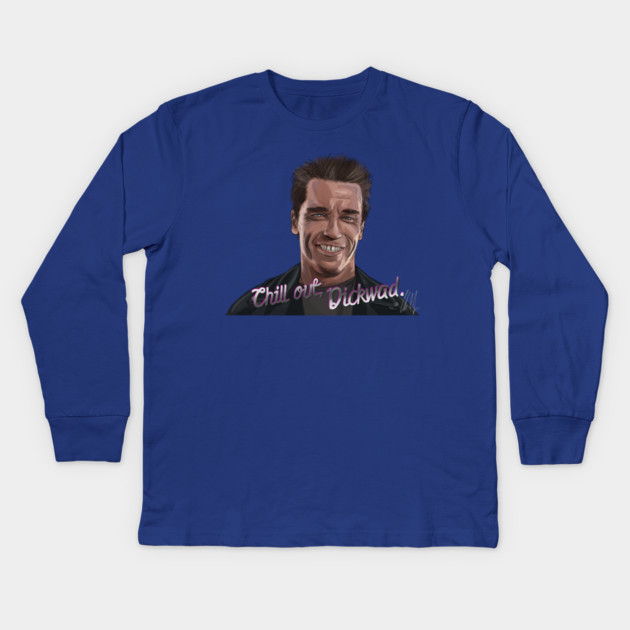 T2: Chill Out, Dickwad Kids Long Sleeve T-Shirt by 51Deesigns