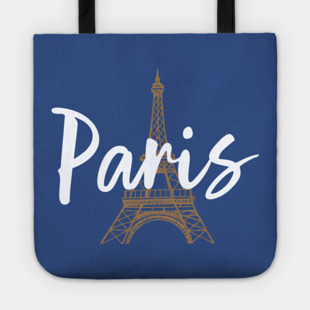 Paris France Eiffel Tower Minimalist Design Tote by DonWillisJrArt