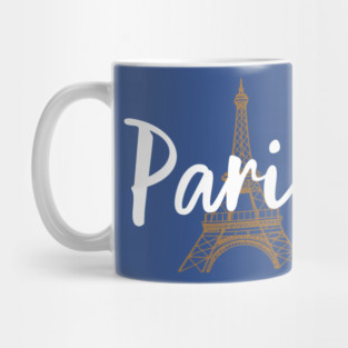 Paris France Eiffel Tower Minimalist Design Mug