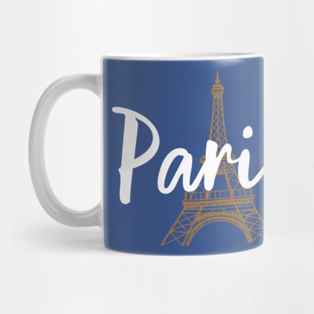 Paris France Eiffel Tower Minimalist Design by DonWillisJrArt