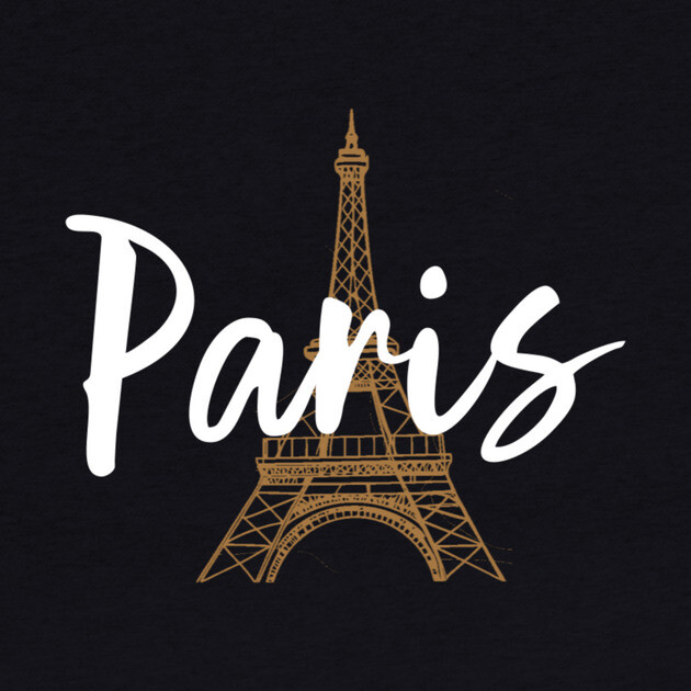 Paris France Eiffel Tower Minimalist Design by DonWillisJrArt