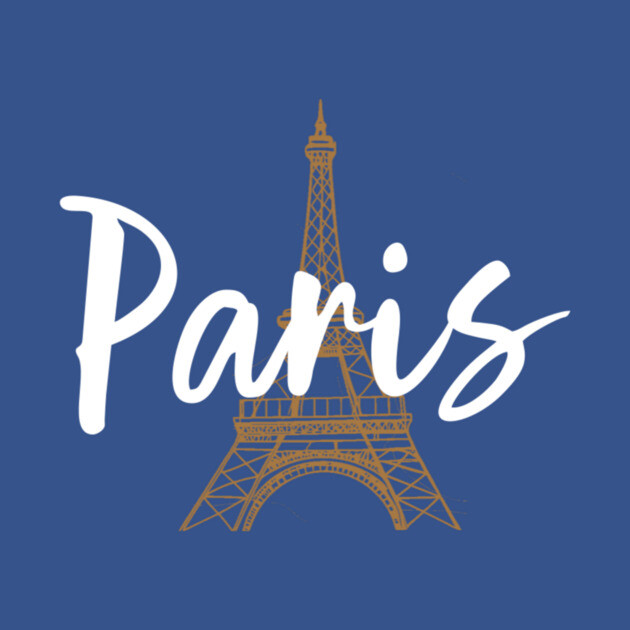 Paris France Eiffel Tower Minimalist Design by DonWillisJrArt