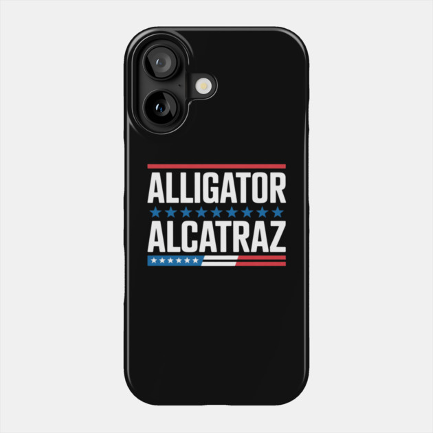 Alligator-Alcatraz Phone Case by Creatifly Graphic Tees