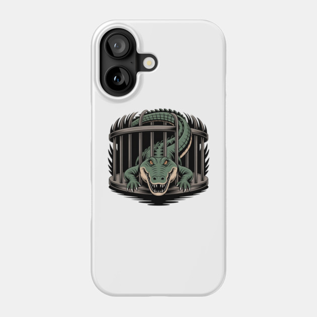 Alligator-Alcatraz Phone Case by Creatifly Graphic Tees