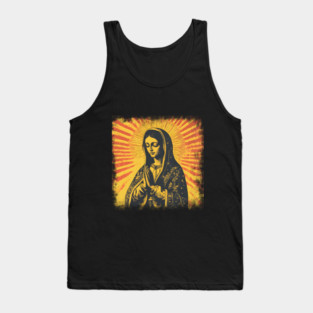 Virgen de Guadalupe Drawing Tank Top