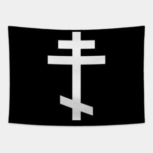 Orthodox White Cross Tapestry