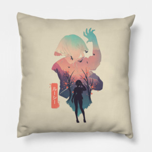 Lucy Cyberpunk Pillow