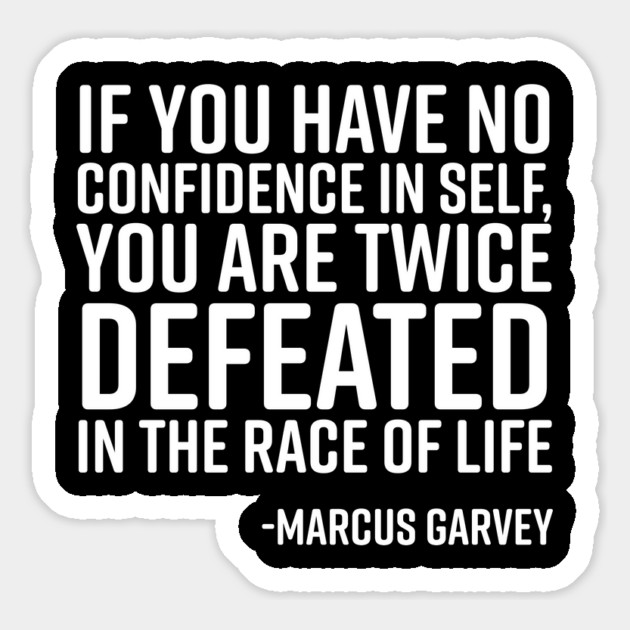 If You Have No Confidence, Marcus Garvey, Black History Magnet by UrbanLifeApparel