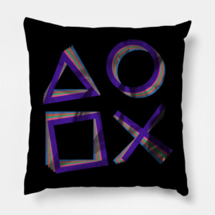 Paper Playstation Swirl Pillow