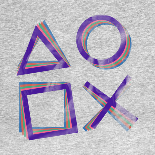 Paper Playstation Swirl by casualteesinc