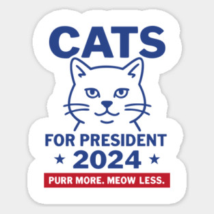 Cats for President 2024 Magnet