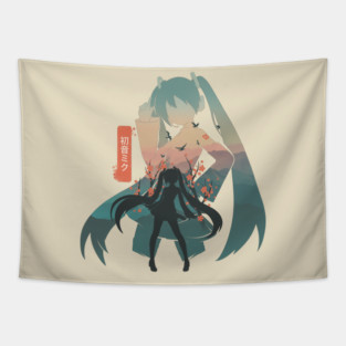 Vocaloid Miku Tapestry