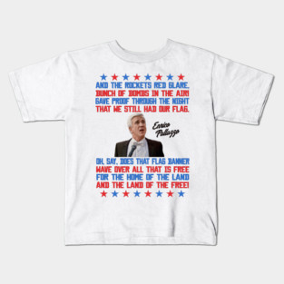 Enrico Pallazzo National Anthem Lyrics - Naked Gun Movie Kids T-Shirt