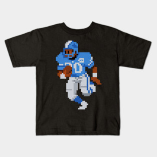 Barry Sanders 8-Bit Detroit Football Tribute Kids T-Shirt