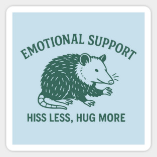 Emotional Support Possum Sticker