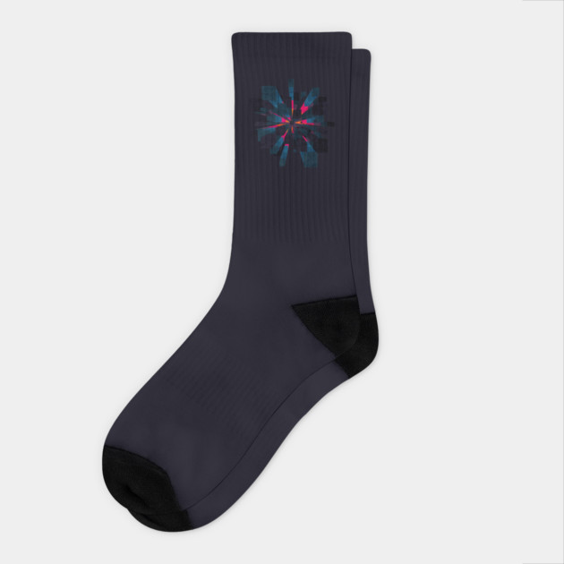 Deep Blue Space Machine Socks by casualteesinc