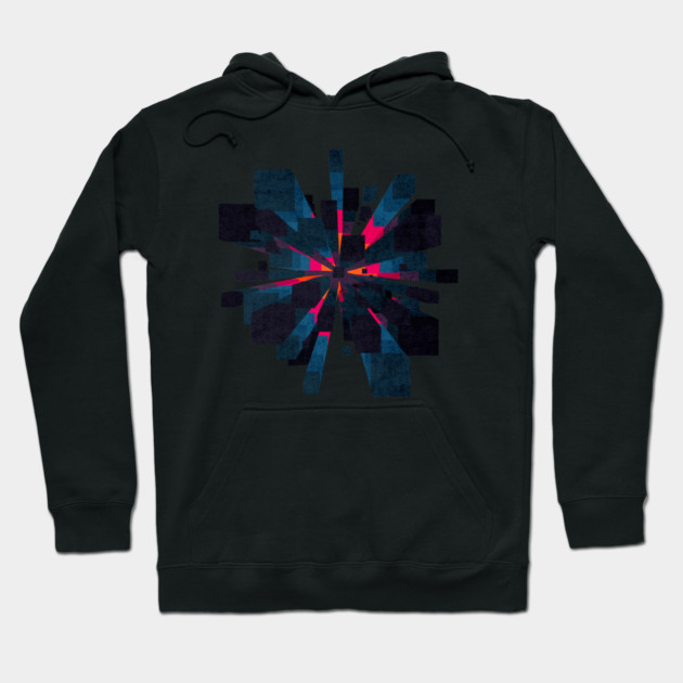 Deep Blue Space Machine Hoodie by casualteesinc