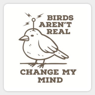 Birds Aren’t Real – Change My Mind Sticker