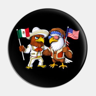 Mexican American Eagles Pin