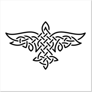 Celtic Raven Knot | Norse Mythology Bird Posters and Art