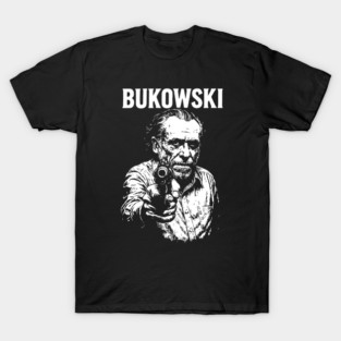 Charles Bukowski with a gun T-Shirt