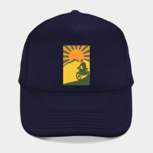 Rather be Riding a Sunrise Trail – Retro Motocross Style Hat