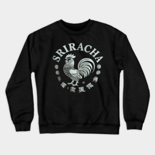 Tee Luv Men's Big and Tall Tuong Ot Sriracha Rooster Crewneck Sweatshirt