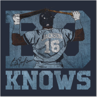 VINTAGE BO JACKSON MVP KNOWS 90S Posters and Art