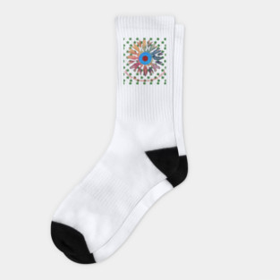 Hmong Blossoms in Every Stitch – Floral Heritage Pattern Socks