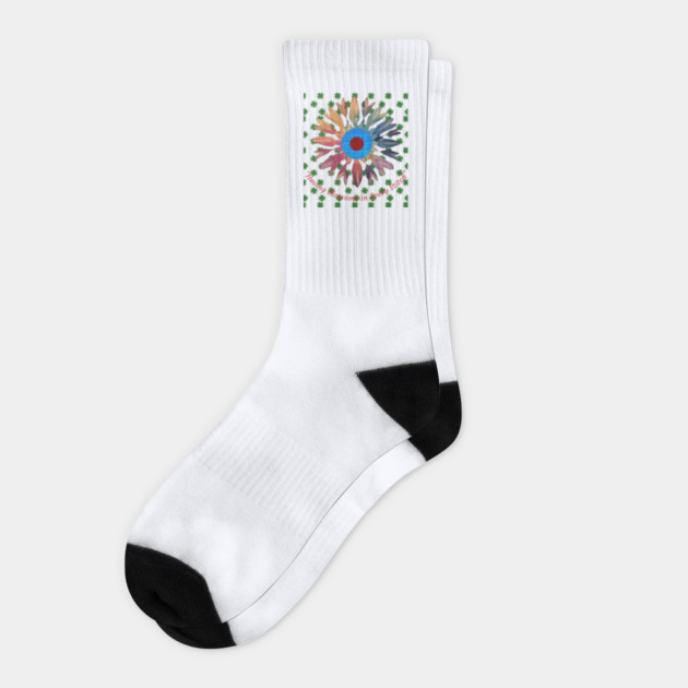 Hmong Blossoms in Every Stitch – Floral Heritage Pattern Socks by Pimcolle
