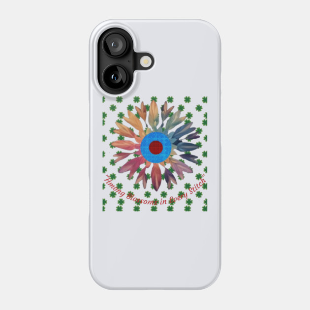 Hmong Blossoms in Every Stitch – Floral Heritage Pattern Phone Case by Pimcolle
